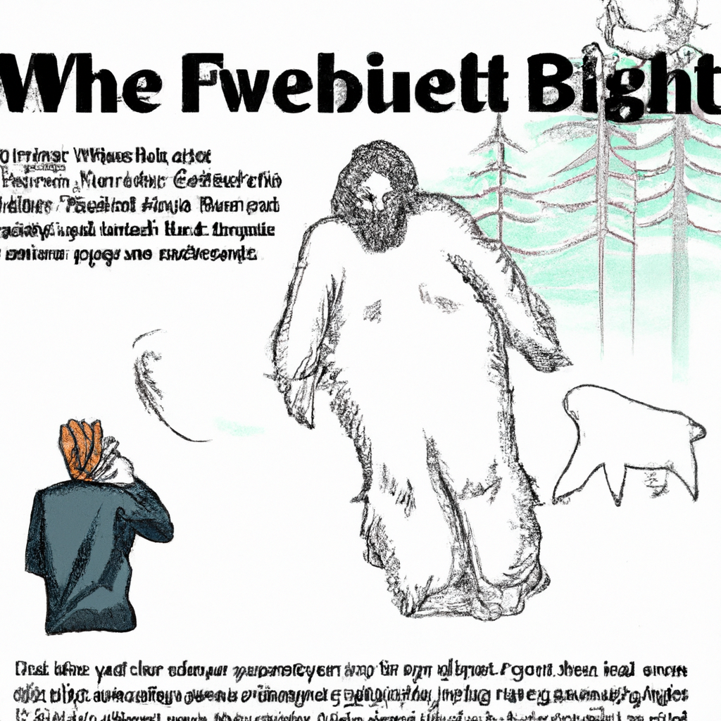 "Unbelievable Encounter: Witness Describes Tall White Shaggy Bigfoot - Don't Miss Out!"